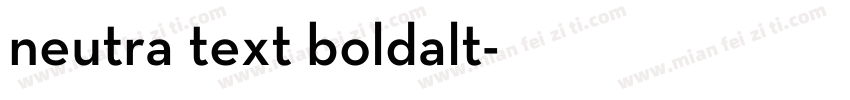 neutra text boldalt字体转换